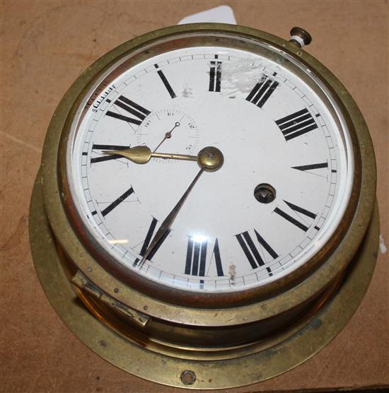 Brass ships clock